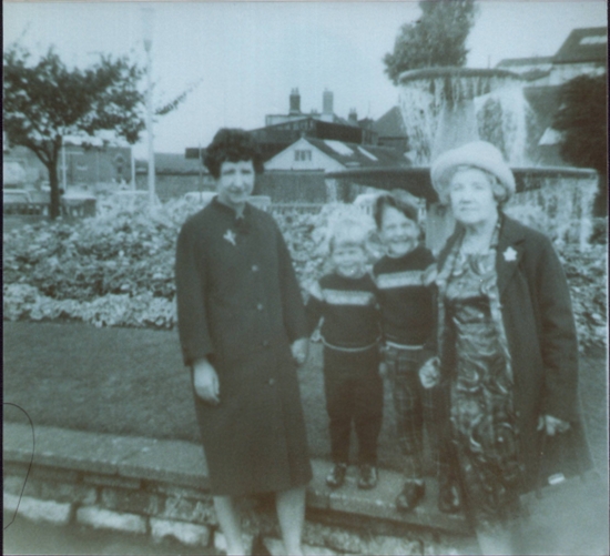 Dorothy with Mum Kate and grandchildren